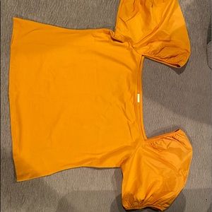 2 puffer sleeve tops
